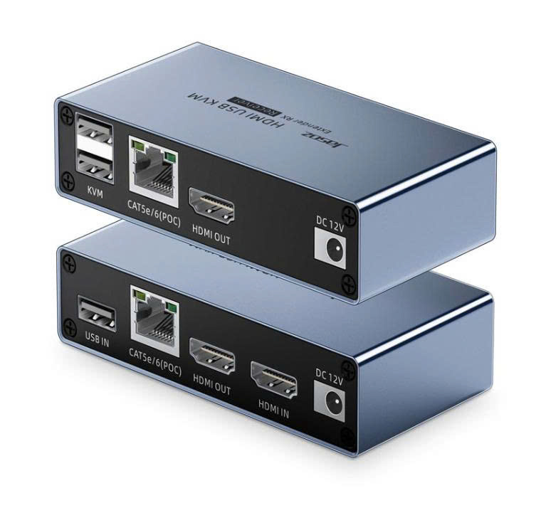 Bộ Mở Rộng HDMI Qua Dây Mạng RJ45 50M Có KVM Jasoz T-G182